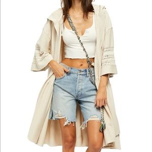 Free People Haley drapey hooded duster